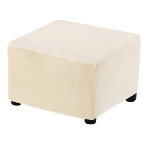 Unique Bargains Elastic Living Room Bedroom Square Foot Stool Cover - 1 of 4