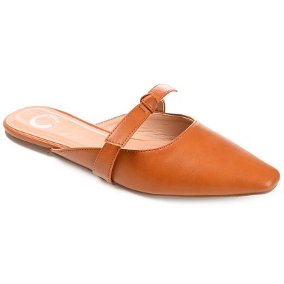 Journee Collection Womens Missie Slip On Square Toe Mules Flats