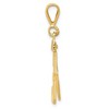 Black Bow Jewelry 14k Yellow Gold, Athletic Collection Medium Polished Number 53 Pendant - 2 of 4