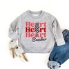 The Juniper Shop Heart Breaker Checkered Bolt Toddler Graphic Sweatshirt - 2 of 2