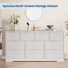 10 Drawer Dresser for Bedroom,59"W Wooden Chest of Drawers with Gold Handles, Fluted Large Dresser TV Stand, Clothes Storage Organizer for Bedroom - 4 of 4