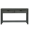 PAGED Wood Console Table with 2 Drawers & Shelf, Entryway Table with Storage, Entryway Sofa Side Table for Living Room - 3 of 4