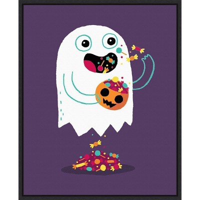 16" x 20" Ghost Candy by Michael Bux ton Framed Wall Canvas - Amanti Art