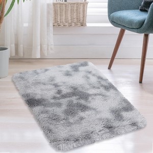 Washable Area Rug, Distressed Striped Living Room Rugs Non Slip Stain Resistant Indoor Carpet for Dining Room Bedroom Low Pile Farmhouse Rug - 1 of 4
