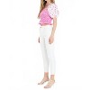Women's Contrast Floral Smocked Top - 2.7 AUGUST APPAREL - 2 of 4