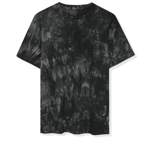 Lars Amadeus Men's Summer Tie-Dye Design Tee Short Sleeves Hip Hop Printed T-Shirt - 1 of 4