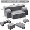 6PCS Modular Kids Play Sofa, Toddler Couch Play Couch for Playroom, Foam Modular Couch for Girls & Boys - 2 of 4