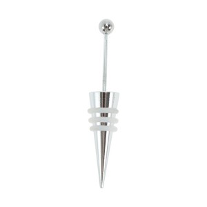 Unique Bargains Thin Stem with Bead Wine Stopper Aluminum Alloy TPR 12x2.1x2.1cm 4.72"x0.83"x0.83" 1 Pc - 1 of 3