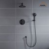 CASAINC 3-Spray Patterns 9 Inches Wall Mount Dual Shower Heads (Thermostatic Valve Included) - 3 of 4