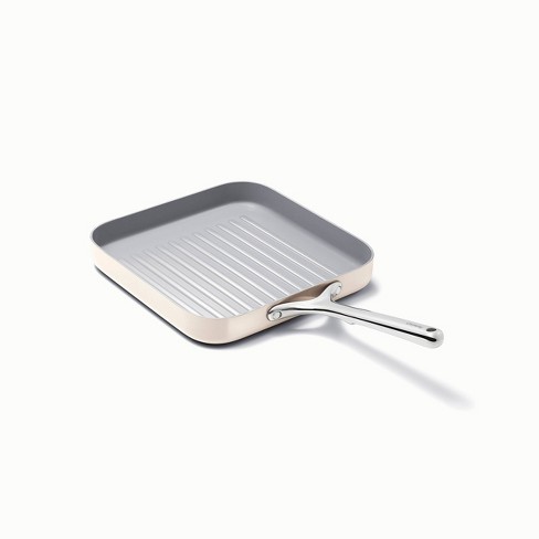 IRIS Nonstick Cast Aluminum Indoor Grill Pan with Lid and Silicone