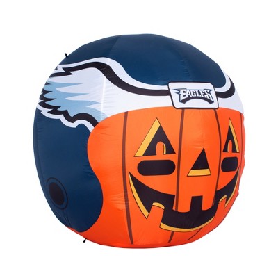 NFL Philadelphia Eagles Inflatable Jack O' Helmet, 4 ft Tall, Orange