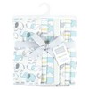 Hudson Baby Cotton Flannel Burp Cloths, Neutral New Elephant 7-Pack, One Size - 2 of 4