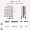 BEAFUP 4-Piece Hard Shell Luggage Set with Spinner Wheels and USB Port - 20",Expandable ABS Durable with Travel Bag,Cup Holder - 3 of 4