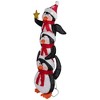 Northlight 41" Lighted Stacked Penguin Family Outdoor Christmas Decoration - 4 of 4