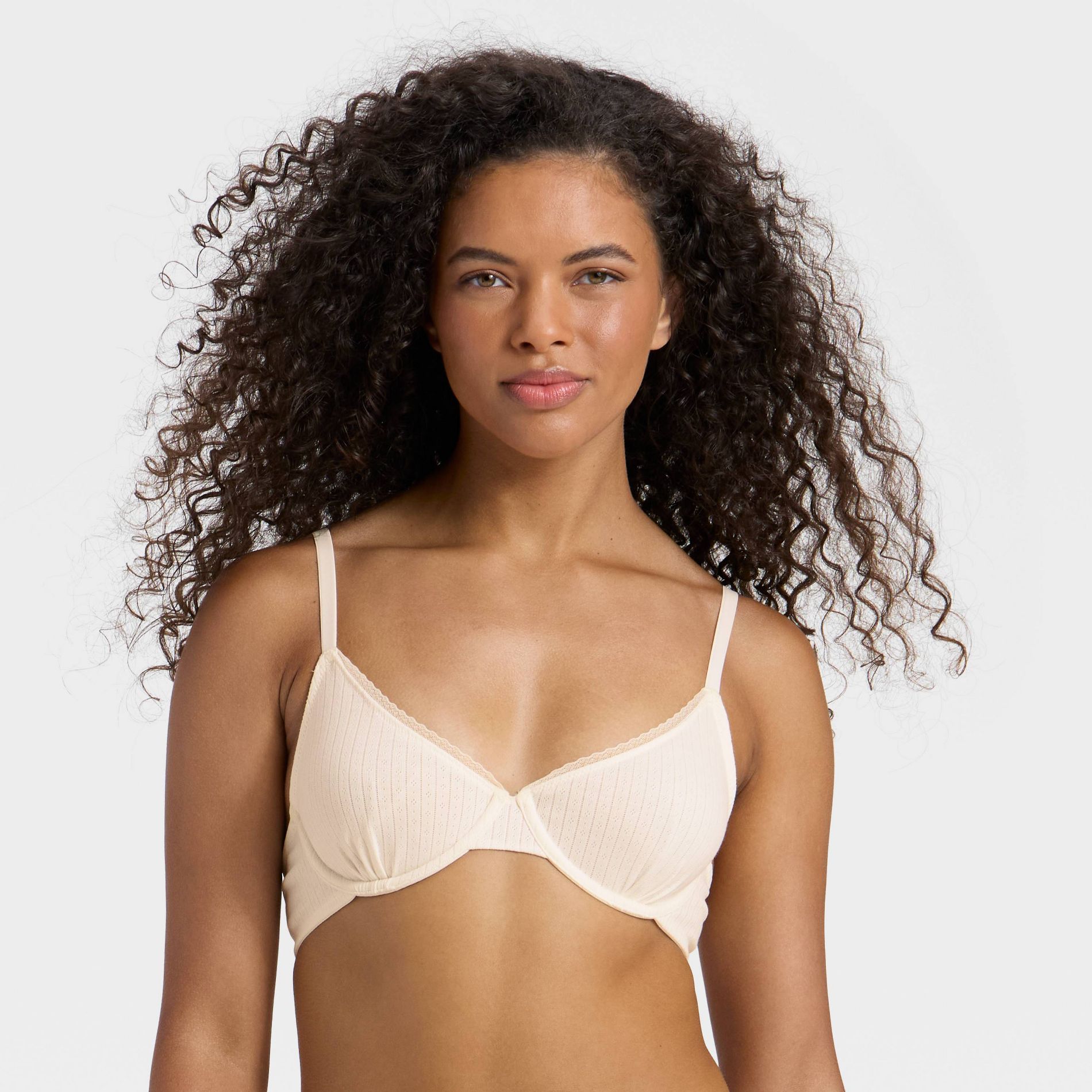 Women's Unlined Demi Bra - Wild Fable™ White 40C