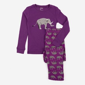 Leveret Kids Pajamas Cotton Top and Fleece Pants - 1 of 3