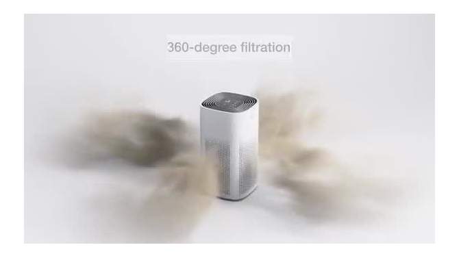 Clorox Medium Room True HEPA Filter Air Purifier 11030 White, 2 of 12, play video