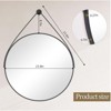 HOMLUX Round Bathroom Vanity Mirror Wall Mount Decorative Make-up Mirror Entryway - 2 of 4