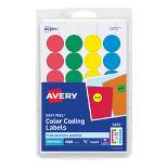 Avery Printable Color Coding Labels, 3/4 Inch Diameter, Assorted, pk of 1008