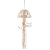 Aoibox Macrame Jellyfish Dream Catcher with LED Star Lights, Bohemian Woven Wall Art Decor for Room Door Decoration (White) - 2 of 4