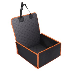 Unique Bargains 5 Layer 600D Oxford Cloth with Side Flaps Front Seat Full Protection Dog Car Seat Cover Black 1 Pc - 1 of 4