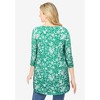 Woman Within Plus Size V-Neck Pintucked Tunic - 3 of 4