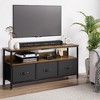 GustoWave Dresser TV Stand with 3 Fabric Drawer, Media Console for 55 Inch TV,  TV Console Table with Storage, Entertainment Center with Open Shelf - 2 of 4