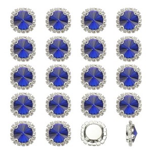 Unique Bargains DIY Craft Clothing Shoe Hat Bag Button Decor Claw Gem Rhinestones 32 Pcs - 1 of 4