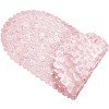 Home Mart Goods Pink Stone Pebbles Vinyl Non-Slip Bathtub Shower Mat With Suction Cups -26" x14" - 3 of 4