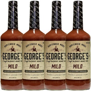 George’s Beverage Company Mild Bloody Mary Mix - 1L Bottle - Gluten Free, All Natural Mixer - 1 of 4