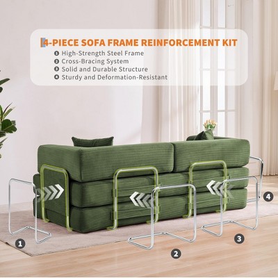 4-piece sofa frame reinforcement kit with features