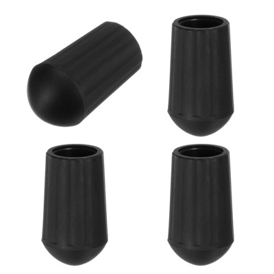 Unique Bargains Anti-Slip Folding Camp Chair Replacement Feet Black 13mm