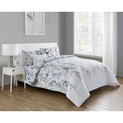 blue and white comforter target