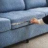 Acekool 3-Seat Chenille Sofa Couch, 89 Inch Upholstered Sofa with Headrest, Wide Armrests & Side Storage Pockets, Blue, Modern Living Room Sofa - 4 of 4