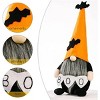 2Pack Halloween Gnomes Plush Decor,Handmade Witch Swedish Tomte Gnome Nisse Scandinavian Ornaments Elf Dwarf for Home Halloween Table Decorations Gift - 3 of 4