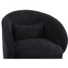 Kumasinova 360° Swivel Barrel Chair,Modern Accent Chair with Faux Fur/Linen Upholstery,Comfy Reading Chair for Living Room & Bedroom - 4 of 4
