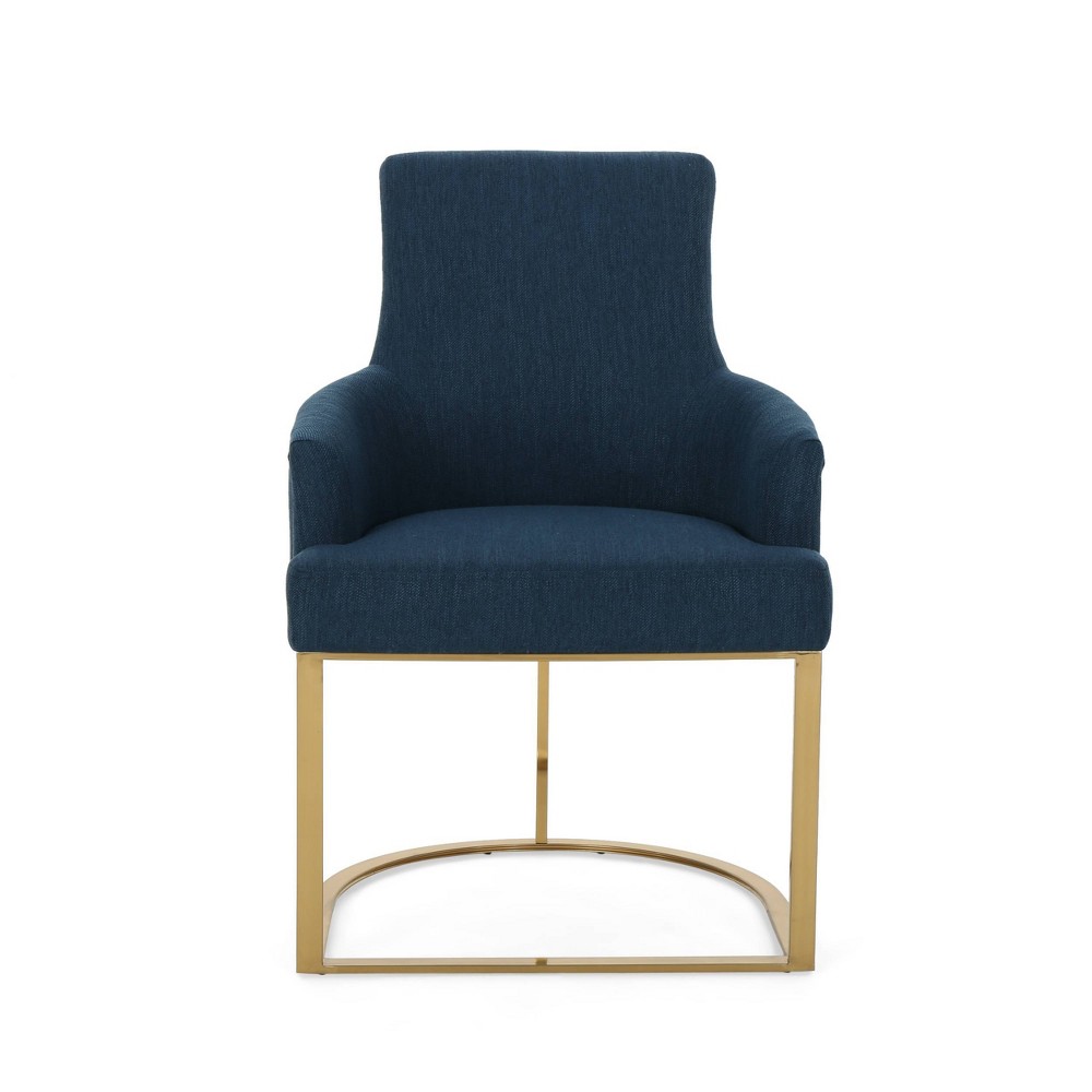 Gloria Modern Glam Chair Navy Blue - Christopher Knight Home was $309.99 now $216.99 (30.0% off)
