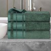Cotton Medium Weight Bath Towel Set of 3 by Blue Nile Mills - 2 of 4