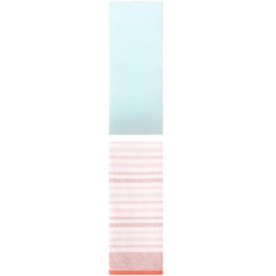 REGALWOVEN Bathroom Hand Towels Cotton Soft Absorbent Towel Set 13" x 30"/13" x 27" 2 Pcs