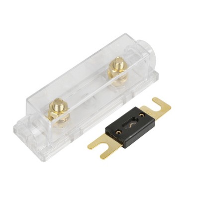 Unique Bargains Car Auto ANL Fuse Holder 0 4 8 10 Gauge with 40 AMP ANL Fuse Clear