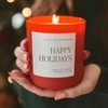 Happy Holidays Soy Candle - Red Matte Jar - 15 oz (Christmas) - 2 of 4