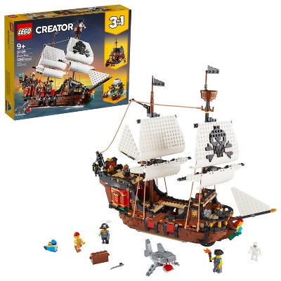 LEGO Creator 3in1 Pirate Ship Toy Model Building Kit Playset 31109