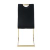 DOMETOUR Modern Dining Chairs with Faux Leather Padded Seat with Chrome Metal Legs for Kitchen Dining Room Set of 4 - 4 of 4