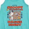 - Peanuts - Snoopy And Woodstock Dance Night Graphic Sleeveless Aline Dress - 2 of 4