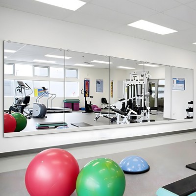Neutypechic Rectangular Gym Mirror Decorative Wall Mirror Large Wall ...
