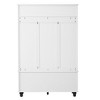 Vynxaria 4-in-1 Entryway Bench with Coat Rack, Cushion, and 4 Hooks - Stylish Hall Tree with Storage for Hallway and Living Room, 47.2'' Wide - 3 of 4