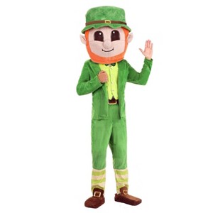 HalloweenCostumes.com One Size Fits Most  Men  Men's Mascot Leprechaun Costume, Orange/Green/Green - 1 of 4