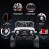 Kids Ride On Car, 24V 2 Seater, with Remote Control, Kids Electric Vehicle with 19" Wide Seat, LED, Spring Suspension - 3 of 4