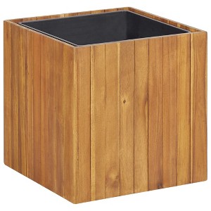 vidaXL Garden Raised Bed Pot 17.1"x17.1"x17.3" Solid Acacia Wood - 1 of 4