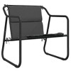 vidaXL 3 Piece Patio Lounge Set with Cushions Anthracite Steel - 4 of 4